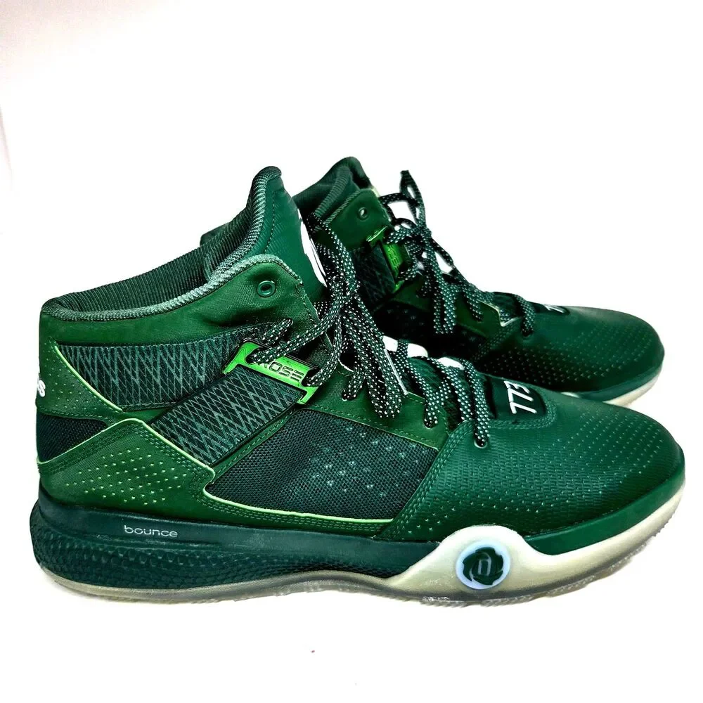 Adidas D69429 Derrick Rose 773 Mens Green Basketball Shoes Size US 15 EUR 50 2/3